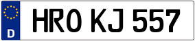 Trailer License Plate